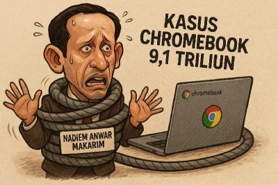 Kasus Chromebook: Jaksa Tegur Saksi, “Nggak Usah Cengengesan, Bos!”
