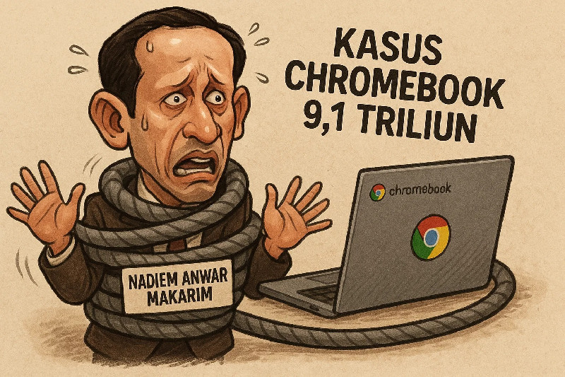 Kasus Chromebook: Jaksa Tegur Saksi, “Nggak Usah Cengengesan, Bos!”