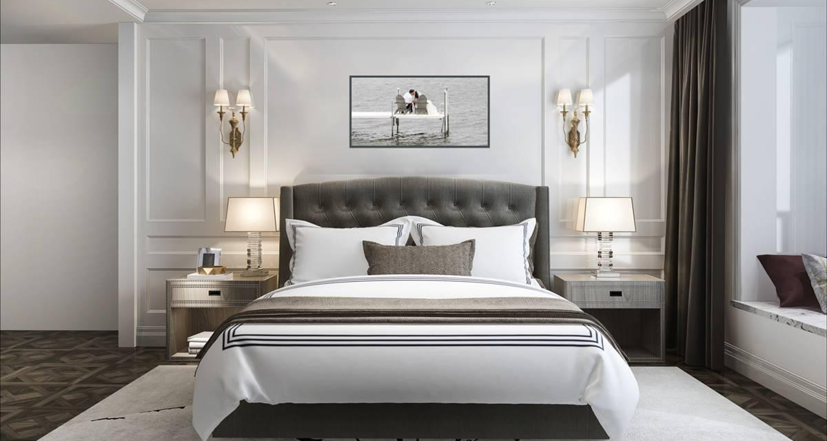 Kamar Tidur Mewah Dengan Dekorasi Modern Yang Elegan