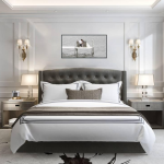 Kamar Tidur Mewah Dengan Dekorasi Modern Yang Elegan