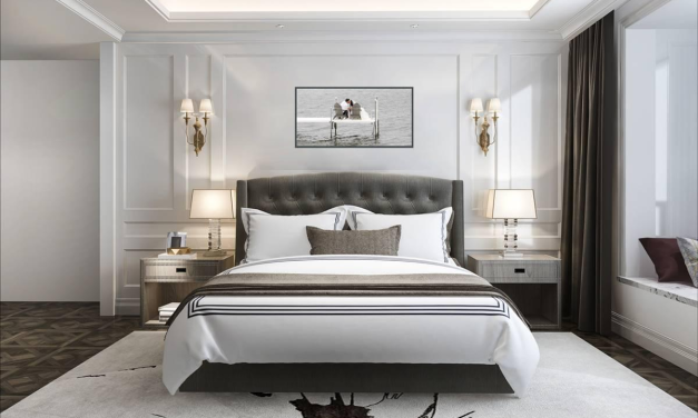 Kamar Tidur Mewah Dengan Dekorasi Modern Yang Elegan